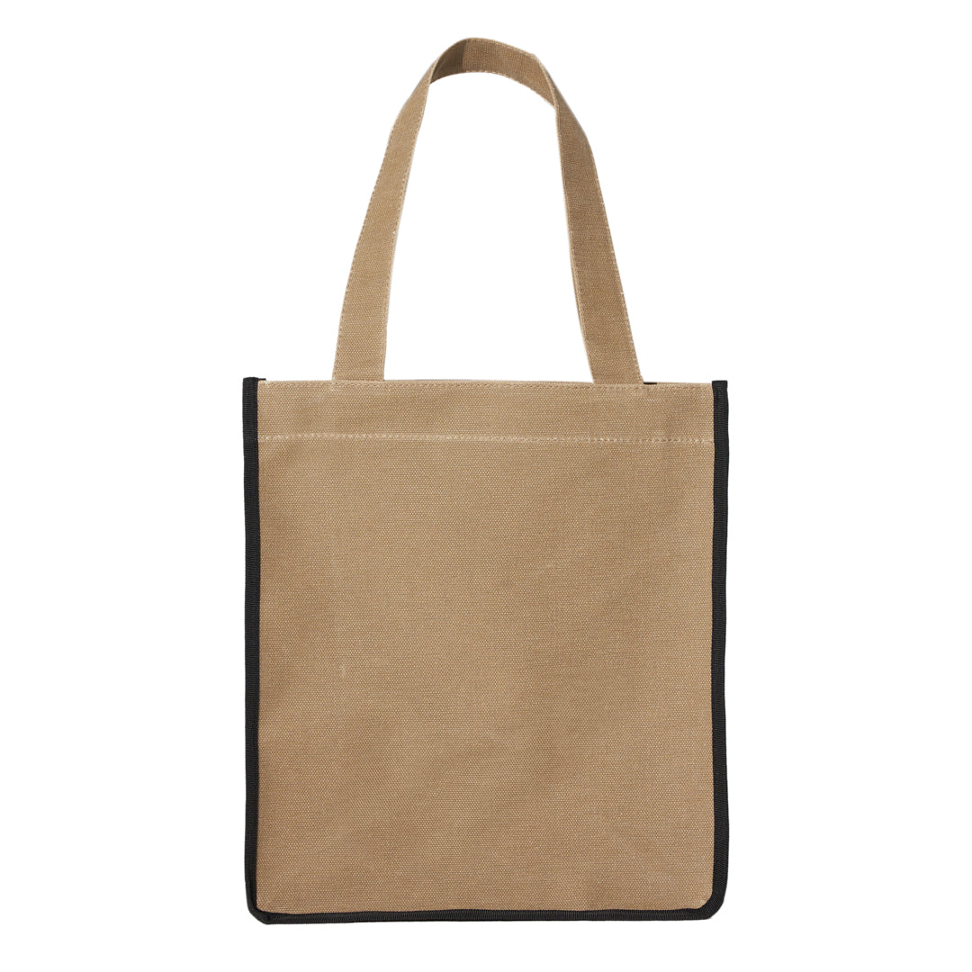 CANVAS BAG - LONG - BEIGE / SCHWARZ